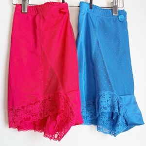 Rhonda Shear Vibrant Blue Lace Panties